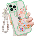 IAIYOXI 3D Cute Cartoon Bear Phone Case for iPhone 15 - Fashionable and Stylish - Funny Pink Bear Design - Soft TPU Protective Case - Kawaii Silicone Cover for Women, Girls, and Kids