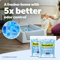 PetSafe ScoopFree 4.3 lb Bags (2 Pack) Premium Crystal Cat Litter - Outperforms Clay Litter - Refill Packs - Reusable Tray Compatible - Fresh Scent