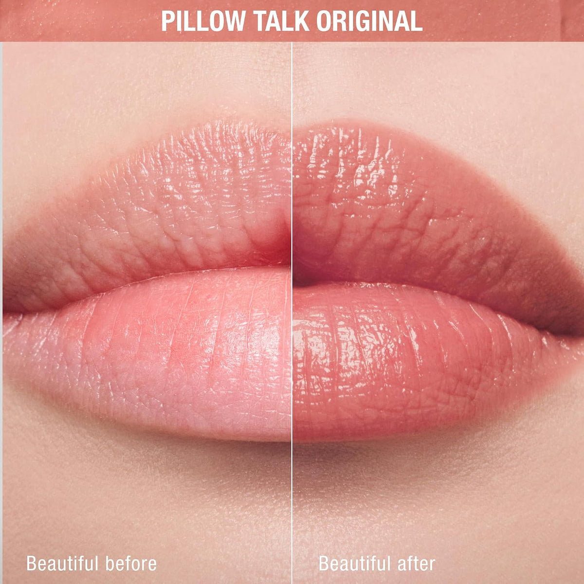 Charlotte Tilbury Pillow Talk Blush Balm Lip Tint - Long-Lasting, Buildable Sheer Tint with Peptides for Hydrated, Blushed Looking Lips - 24 HR Hydration