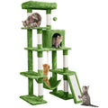 Yaheetech 63in Large Cat Tree for Heavy Cats up to 22lbs, Anti-Wobble Tower with Condo & Hammock, Space-Saving for Indoor Multi-Pet Households, Stops Furniture Scratching