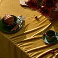 Christmas Gold Velvet Table Cloth Rectangle Table Fall French Table Cloth