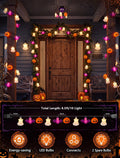 8.5 FT Fall String Lights with 10 LED 3D Acorn Plug in Autumn Décor Lights