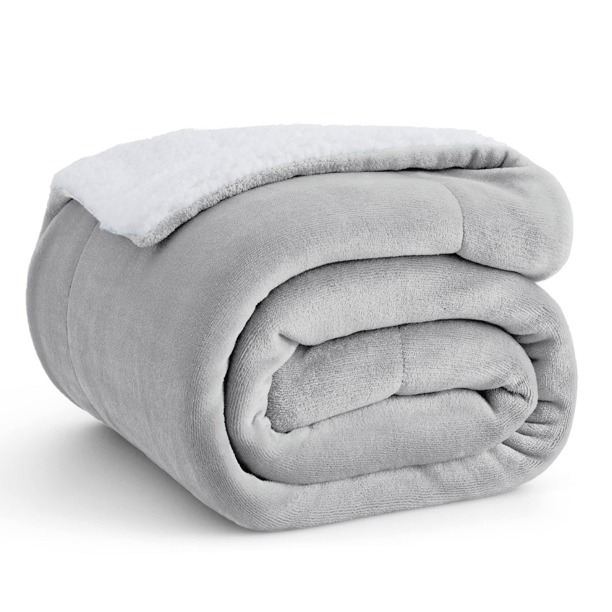 Bedsure GentleSoft Sherpa Fleece Throw Blanket for Couch, Non-Heated, Thick and Warm Throw for Women and Men, Soft Fuzzy Plush Weight Blanket for Winter, Navy, 50x60 Inches
