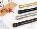 TONIAL 1 Inch Double Curtain Rods for Windows 66 to 120 Inch, Black, | Heavy Duty Dual Drapey Rod 32 to 144 Inch, Decorative Adjustable for Living Room, with Classic Finial, 33lbs Weight Capacity