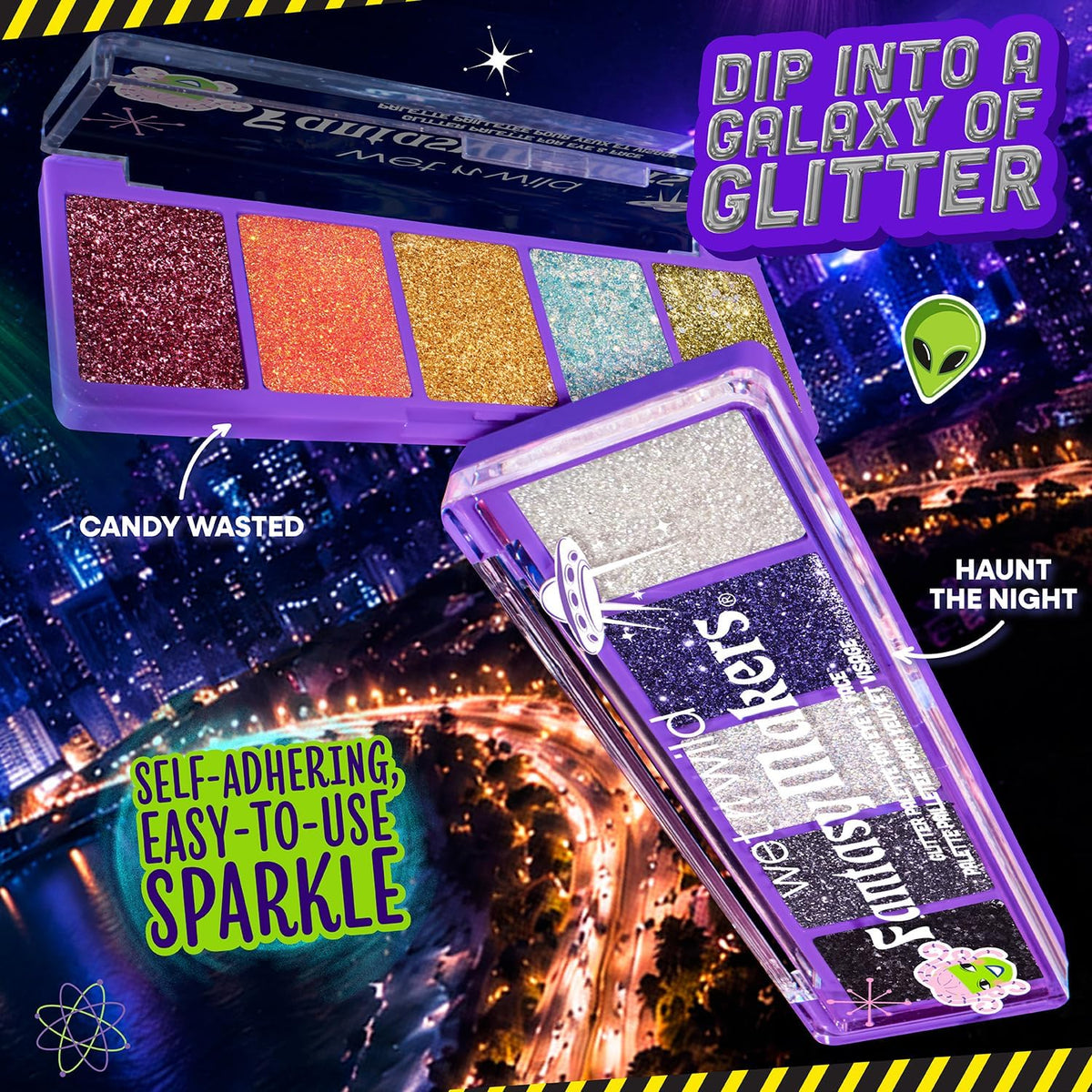 wet n wild Fantasy Makers - Glitter Palette for Eye & Face - Candy Wasted