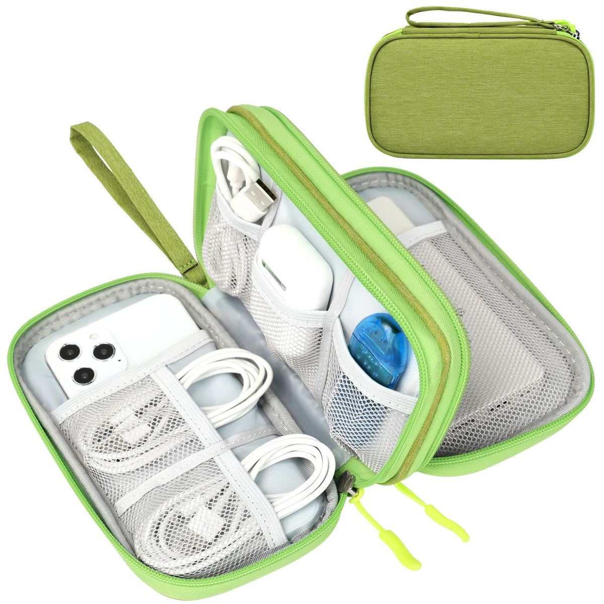 FYY Electronic Organizer, Travel Tech Pouch Bag, Cable Organizer Black