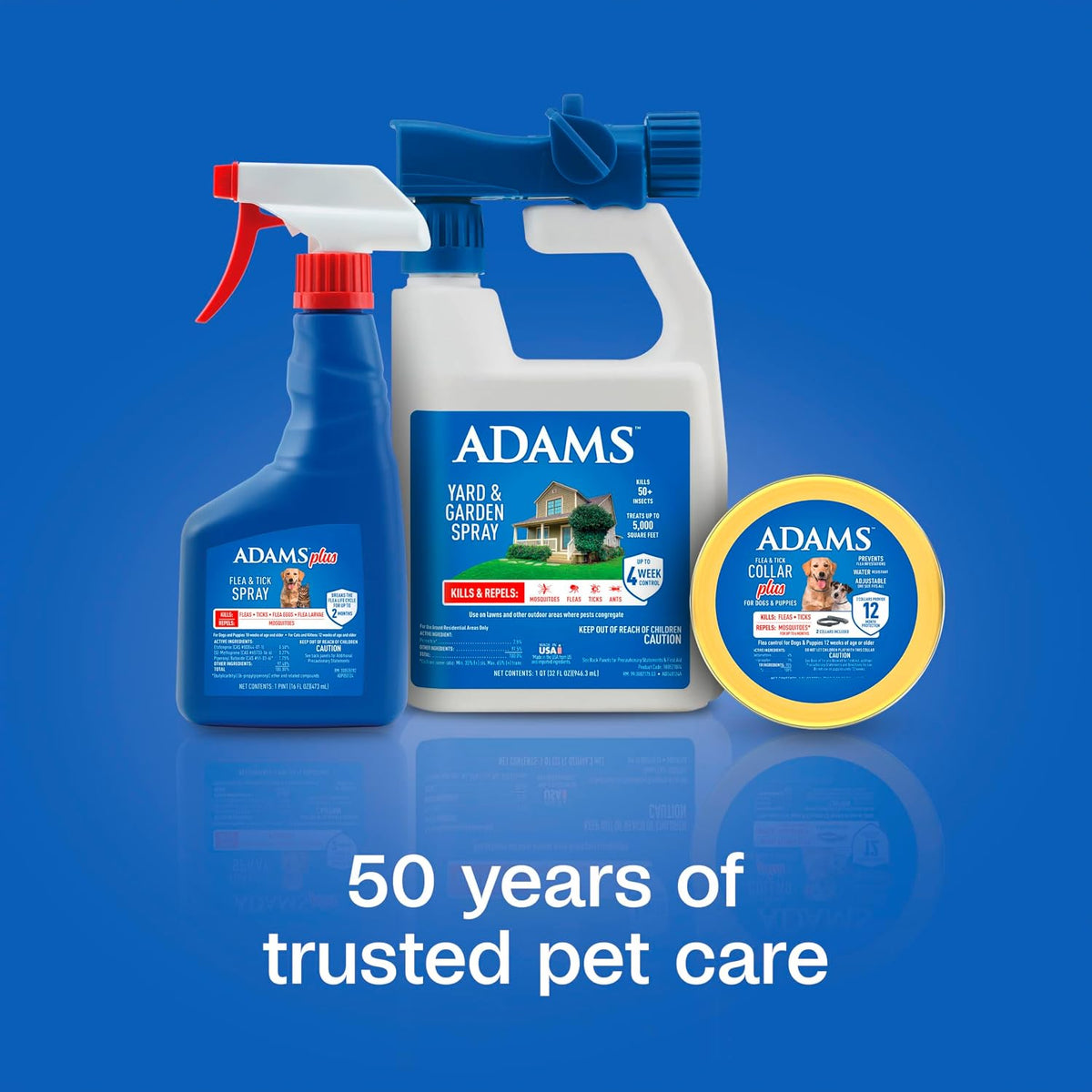 ADAMS Plus Flea and Tick Spray for Dogs & Cats, Kills Fleas and Ticks, Repels Mosquitoes, Prevents Infestations up to 2 Months, Treatment for Dogs, Cats, Puppies & Kittens, 16 Fl Oz