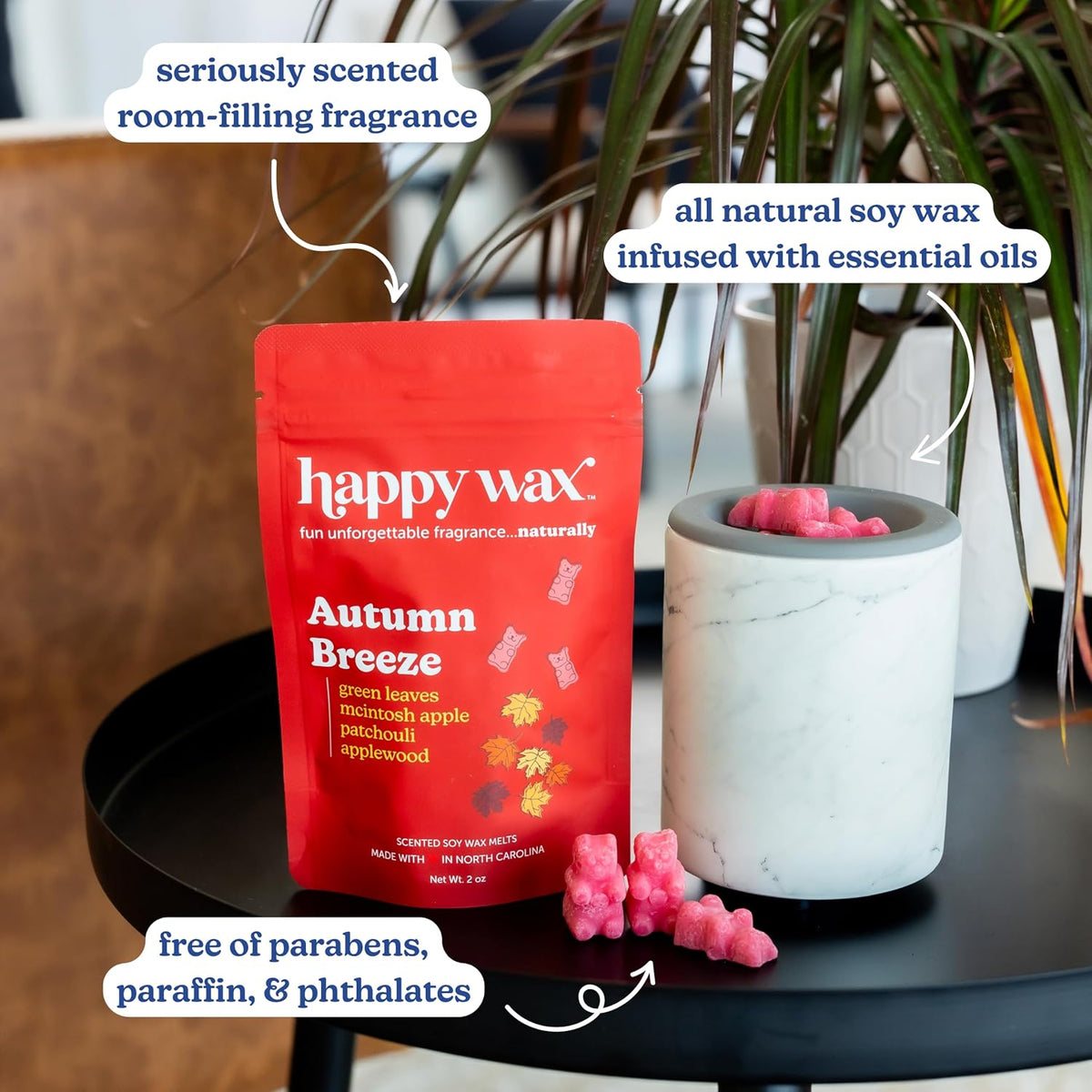 Happy Wax Fall Scented Soy Wax Melts 6oz Variety Pack - Fall Mix