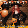 Hillban 3 Pcs Halloween PU Leather Bat Spider Web Shoulder Bag