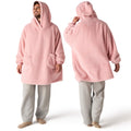 Bedsure Soft Wearable Blanket Hoodies for Women, Grey, Standard
