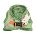 Pinkaholic New York Lidia Vest Dog Harness Step-in Warm Winter Flower Pattern for Small Dog, Light Grey, Large