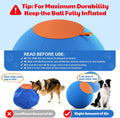 Happypaw 3.0 2026 Upgrade 18'' Herding Ball for Dogs – Enhanced Chew Resistance & Heavy-Duty Material, Dog Toy Agility Equipment for Australian Shepherds,Collies, Includes 5 Repair Patches
