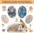 Rezutan 1 Pack 3 Blankets for Dogs, Dog Blanket for Large & Medium Pet Cat, Premium Soft Fluffy Suitable for Dog Kennels & Beds, Sofas, Gifts Puppy Essentials, 41x31inch, Gray/Blue/Beige