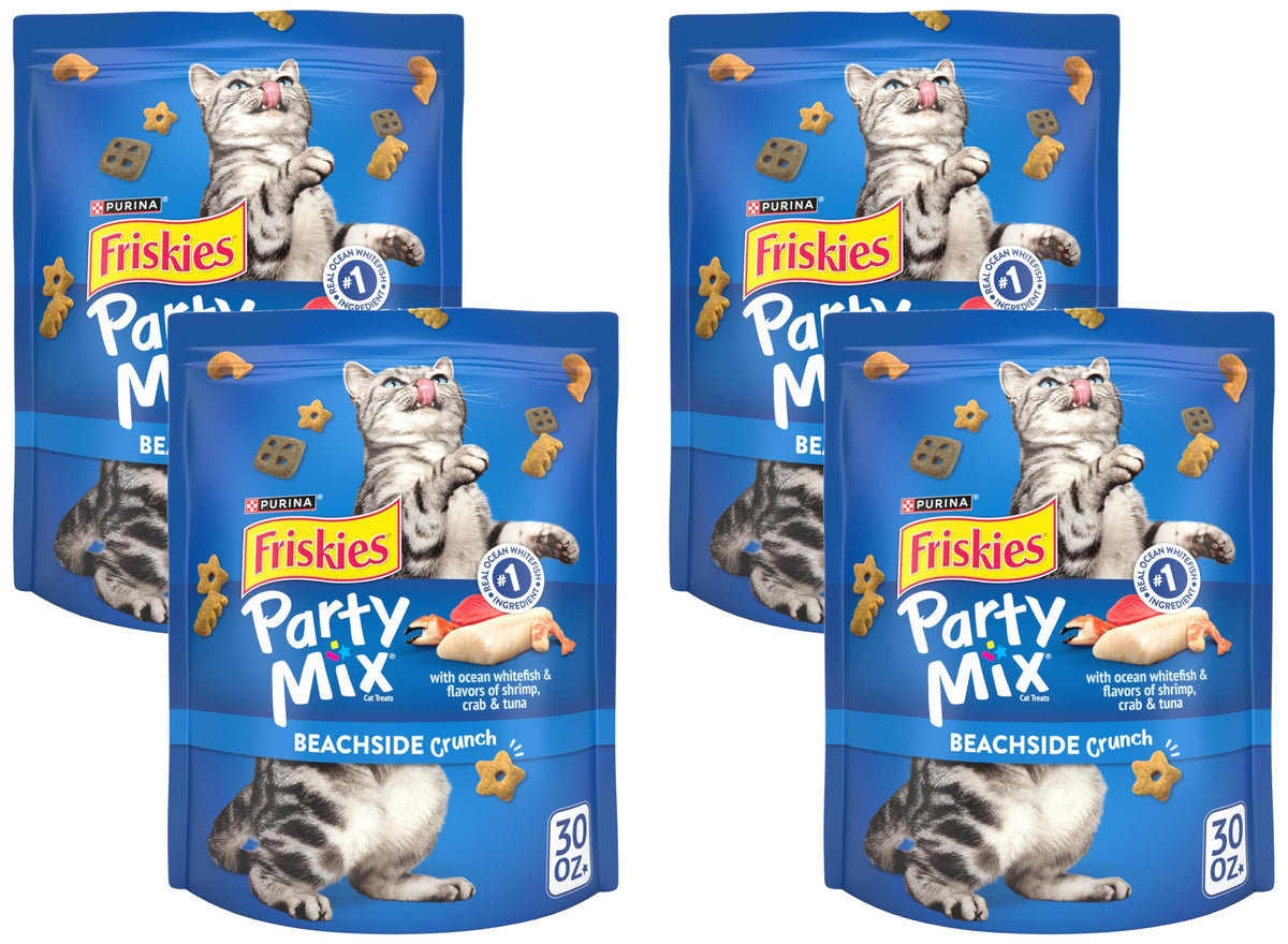 Purina Friskies Cat Treats, Party Mix Beachside Crunch - 20 oz. Pouch