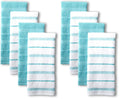 KitchenAid Albany Kitchen Towel 4-Pack Set, Honey Orange/White, 16"x26"