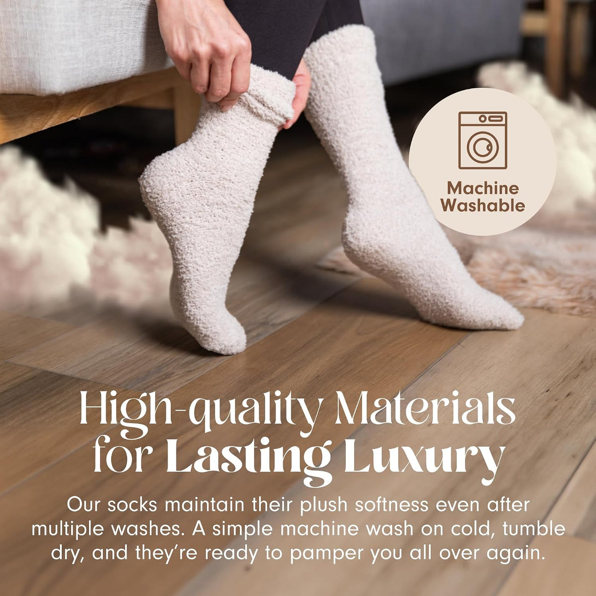 Unboxme Gifts Warm & Cozy Ultra-Luxe Cloud Sock, Gift for Women & Men