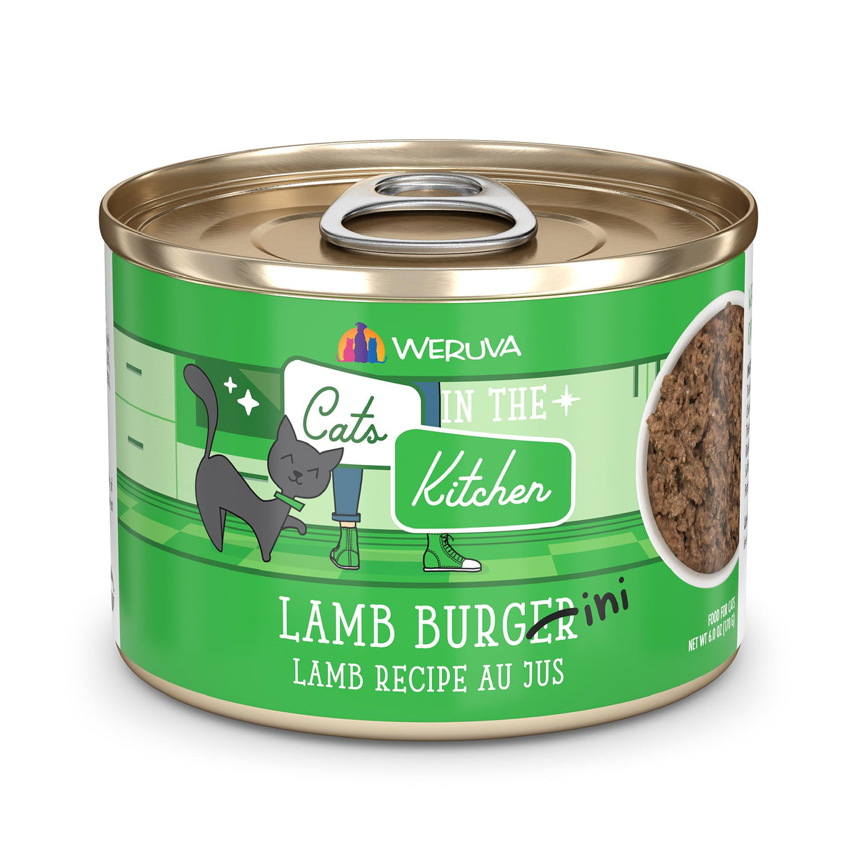 Weruva Cats in The Kitchen, Kitchen Cuties Variety Pack, Wet Cat Food, 3.2oz Can (Pack of 12)