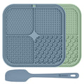 ChefAide 2 Pack Lick Mat for Dogs, Cats & Puppies with Suction Cups