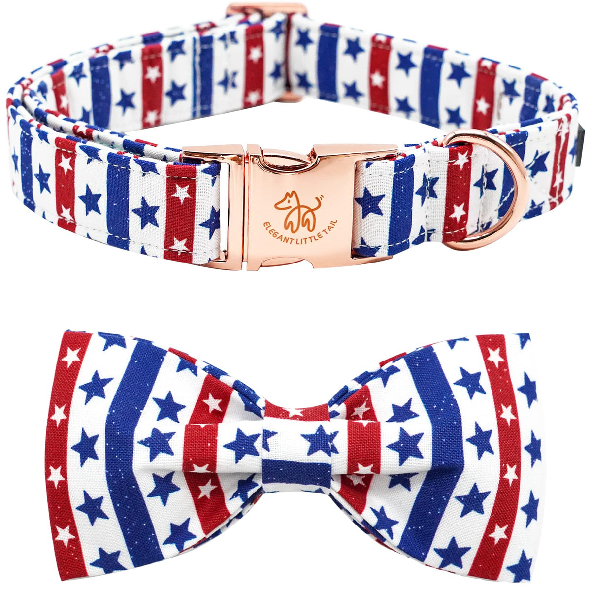 Fall Dog Collar with Bow, Black and Orange Print Fall Pet Collars Small