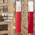 Maybelline Super Stay Matte Ink Liquid Lipstick Makeup, Long Lasting High Impact Color, Up to 16H Wear, Composer, Cherry Brown, 1 Count, Packaging May Vary