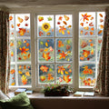 Fall Window Clings, Double-Sided Autumn Decorations