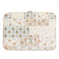 Puffy Laptop Sleeve 13 Inch Cute Quilted Laptop Protective Case Padded Floral Computer Sleeve for MacBook (A-Blue, 13 Inch)