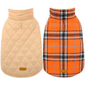 Kuoser Waterproof Dog Coat, Warm Reversible Dog Jacket with Leash Hole
