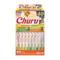 INABA Churu Cat Treats, Lickable, Squeezable Creamy Purée Cat Treat with Green Tea Extract & Taurine, 0.5 Ounces Each Tube, 50 Tubes, Tuna & Chicken Variety