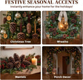 50 PCS Large Natural Pinecone Ornaments, Pine Cones Bowl Fillers