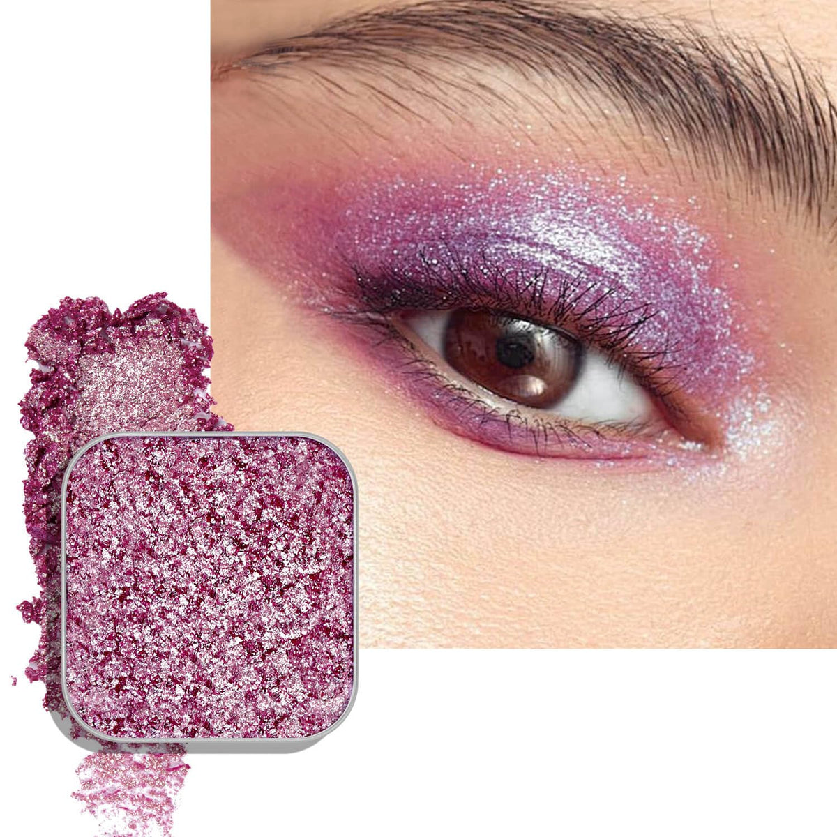 Chameleon Duochrome Eyeshadow, Mauve Taupe with Blue-Green Shift