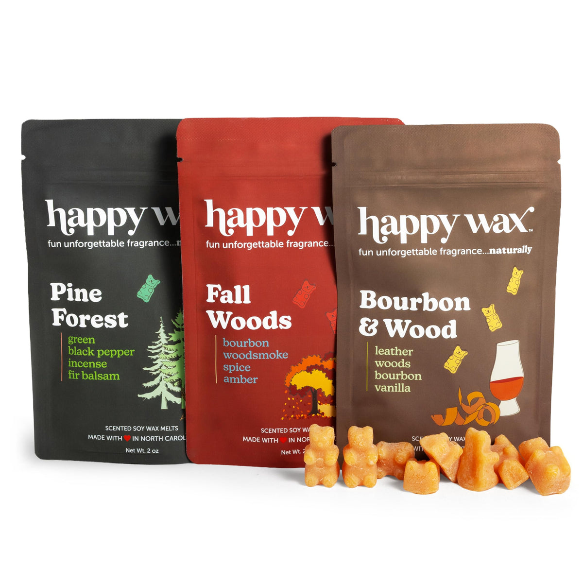 Happy Wax Fall Scented Soy Wax Melts 6oz Variety Pack - Fall Mix