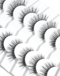 Natural Lashes That Look Like Extensions Strip Lashes Natural Look Thin Band Wispy Eyelashes 13mm Cat Eye False Eyelashes Foxy Eye Lashes 12 mm 7 Pairs S10