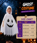 Kid Ghost Costume,Halloween Hooded Cape,Halloween Costume for Boys Girls