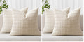 MIULEE Fall Decorative Throw Pillow Covers 18x18 Dark Rust Pack of 2