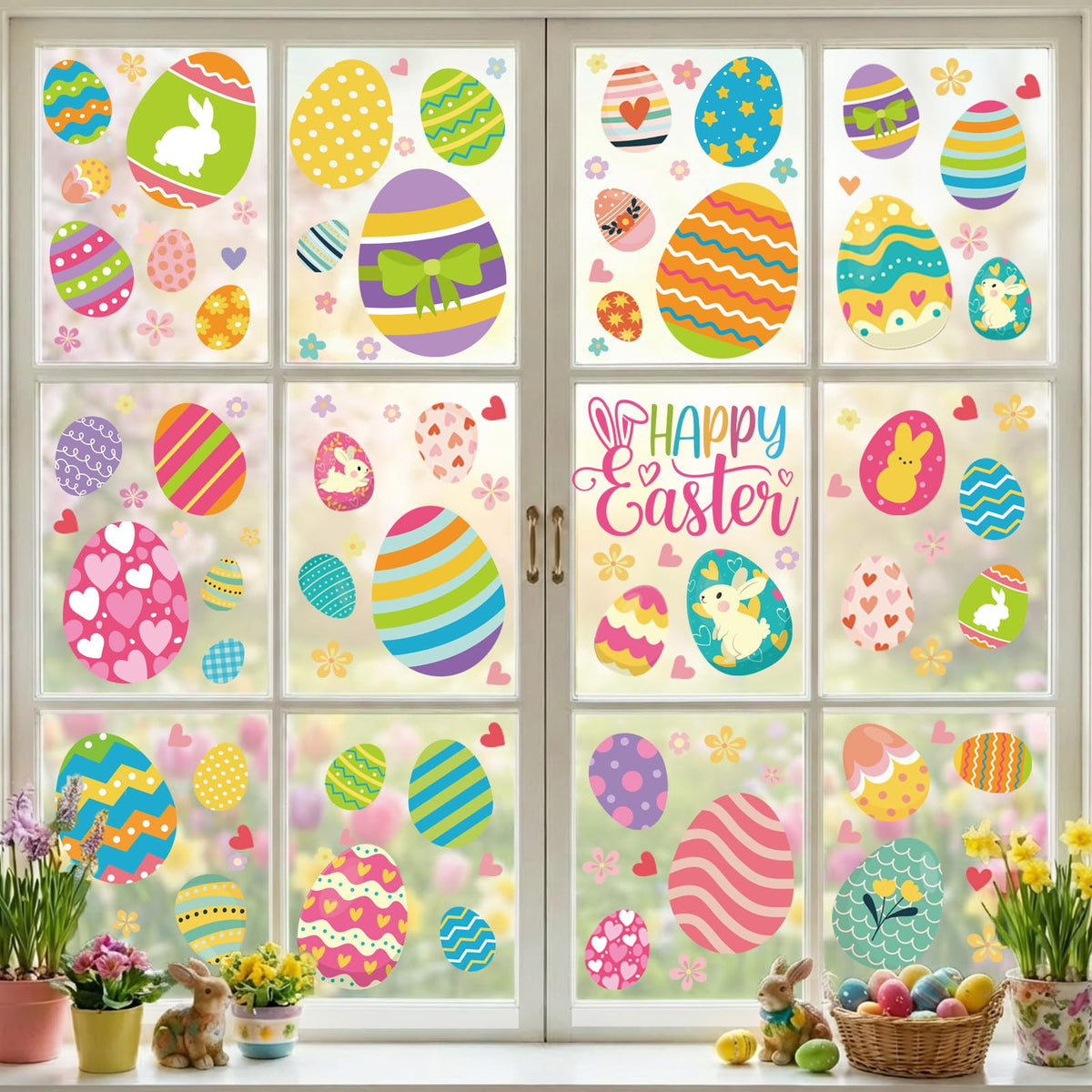 Halloween Window Clings Stickers Decor Fall Halloween Decorations Indoor