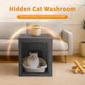 DRATO Outdoor Cat House -Weatherproof Resin Cat Houses for Cats, Durable, Easy Assembly,cat Igloo Outdoor，Durable & Insulated Shelter for Garden, Patio, or Backyard（Black，18.46 * 23.62 * 21.42）