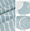 KYEESE Striped Dog Pajamas for Medium Large Dog Stretchy Onesie Daily Wear