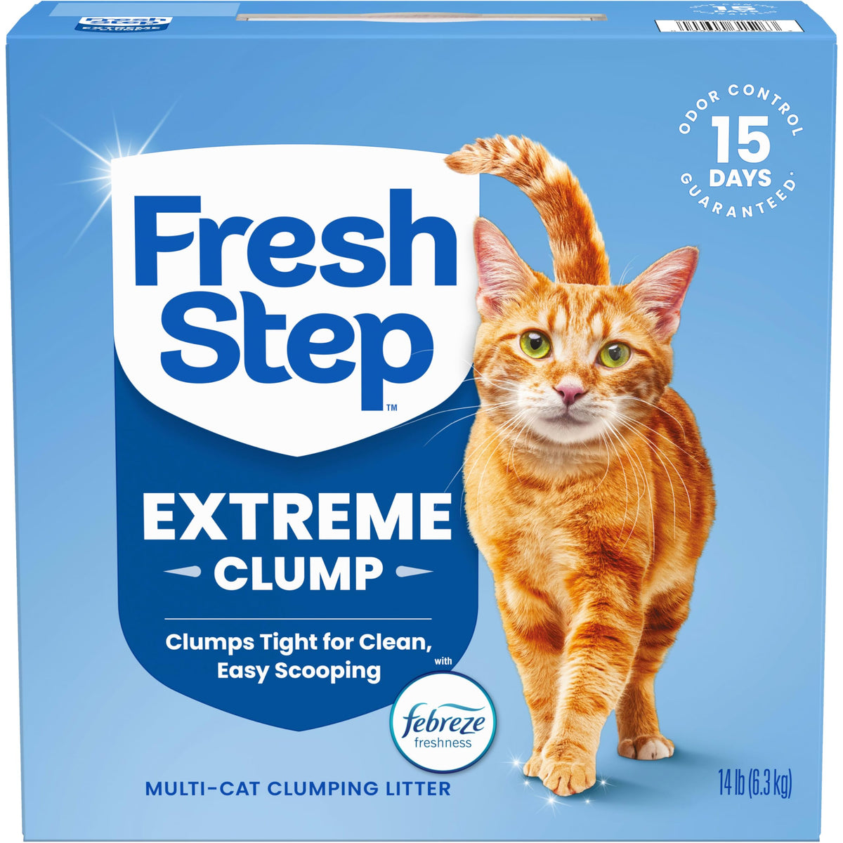 Fresh Step Clumping Cat Litter, Multi-Cat Odor Control, 14 lbs (Pack of 2)