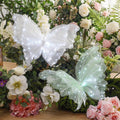Yinkin 2 Pcs 20'' Christmas Large 3D LED Butterfly Decorations Pink