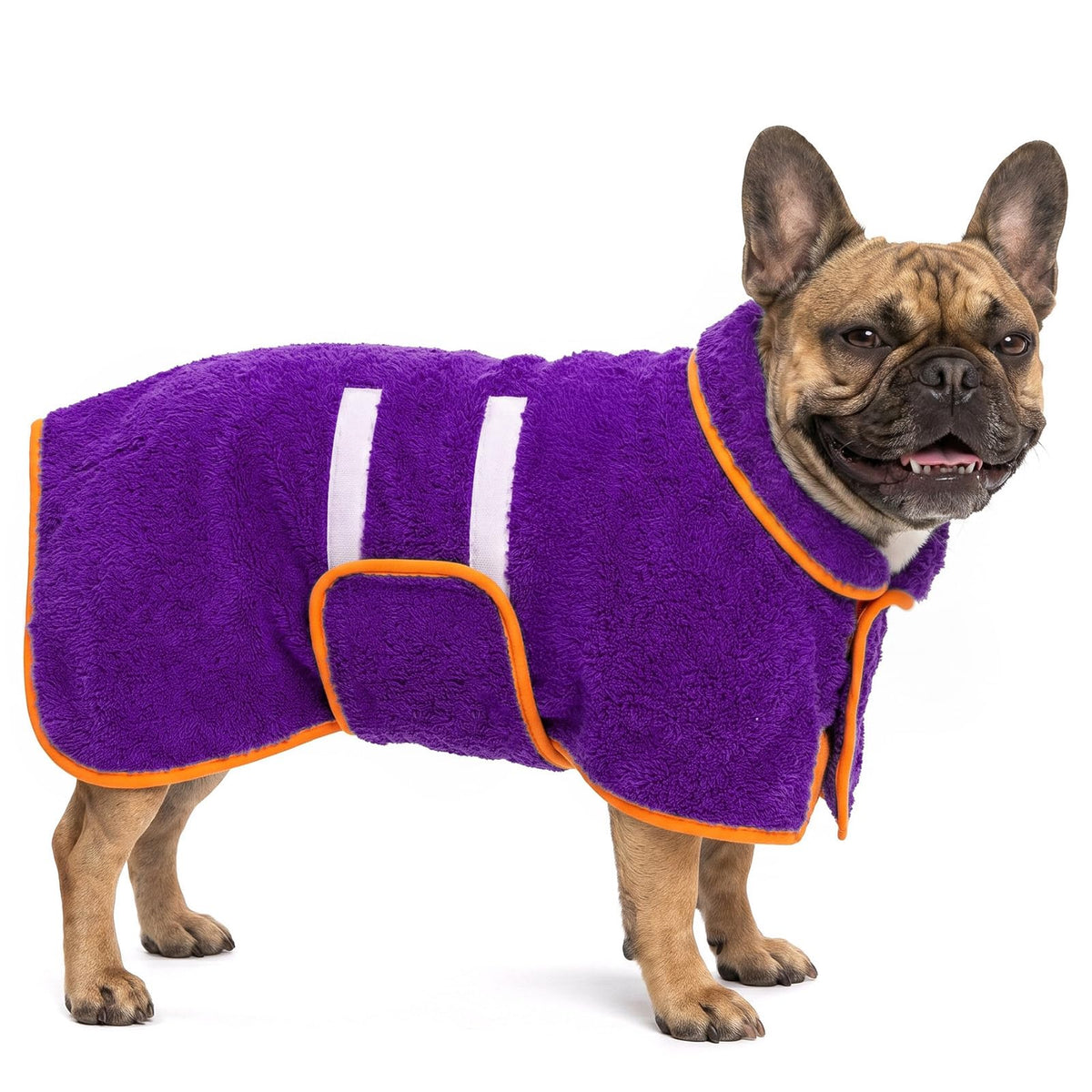 Dog Bathrobe, Super Absorbent for Small to Large Dogs, Dark Blue XL | Dog Robes with Soft Fleece, Warm & Cozy, Adjustable Fit, and Quick Drying Coat for Baths Swimming and Grooming