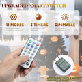 YITAHOME Prelit Black Halloween Christmas Tree 6ft with Remote