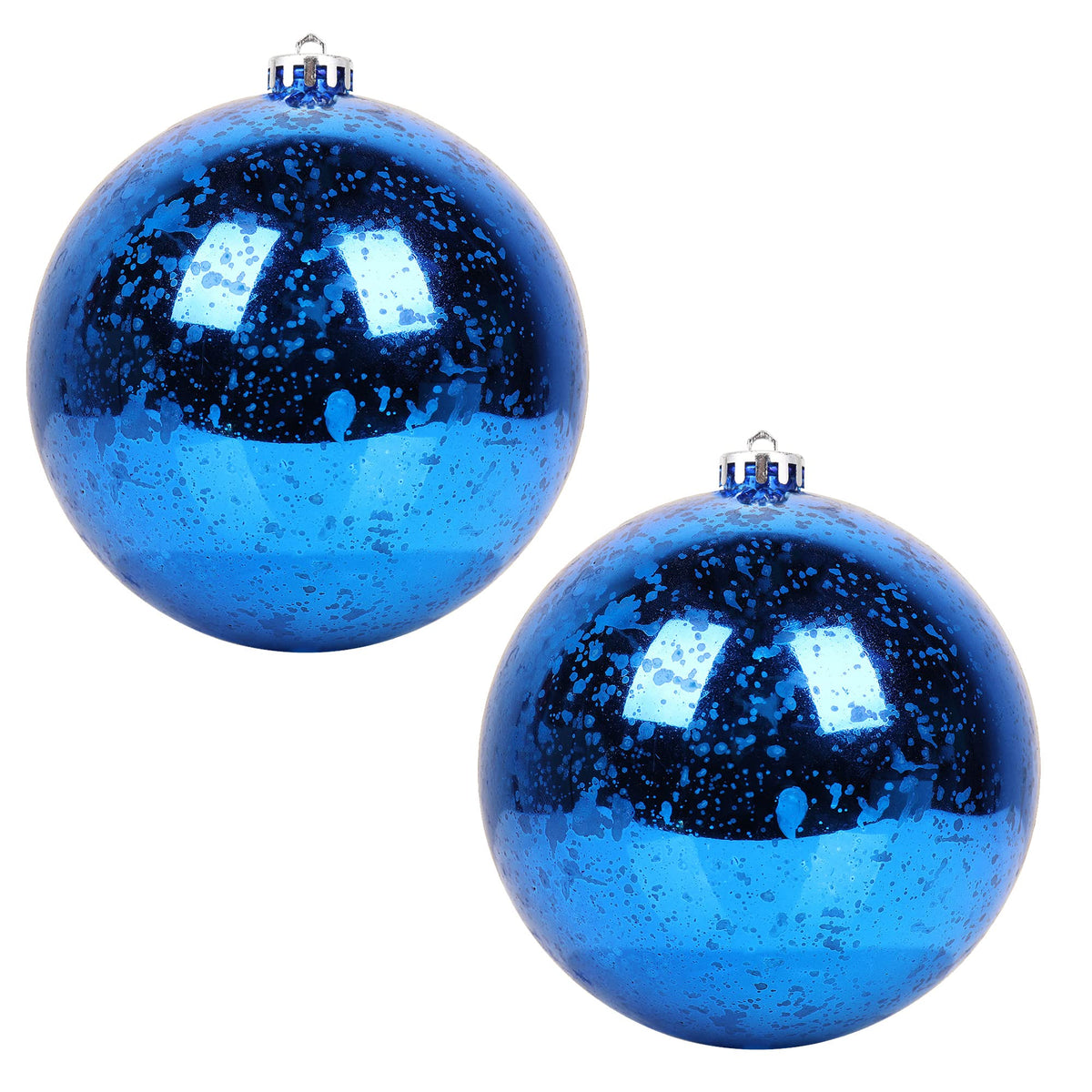 Extra Mercury Hanging Shatterproof Tree Ball Christmas Ornaments(Gold, 4 inch/4 Pcs)