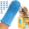 Jasper Dog Toothbrush, 360 Dog Tooth Brushing Kit, Finger Toothbrush, Cat Tooth Brush, Teeth Cleaning, Pet Tooth Brush for Small & Large Pets, Pet Toothpaste Not Included, 2-Pack Blue