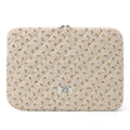 Puffy Laptop Sleeve 13 Inch Cute Quilted Laptop Protective Case Padded Floral Computer Sleeve for MacBook (A-Blue, 13 Inch)