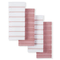KitchenAid Albany Kitchen Towel 4-Pack Set, Honey Orange/White, 16"x26"