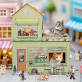 Cardboard Cat Houses for Indoor Cats Kitten Scratcher Houses Cafe Themed