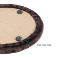 Happi N Pets Large Cat Self Groomer, Heavy Scratching Pad With Mouse Toy