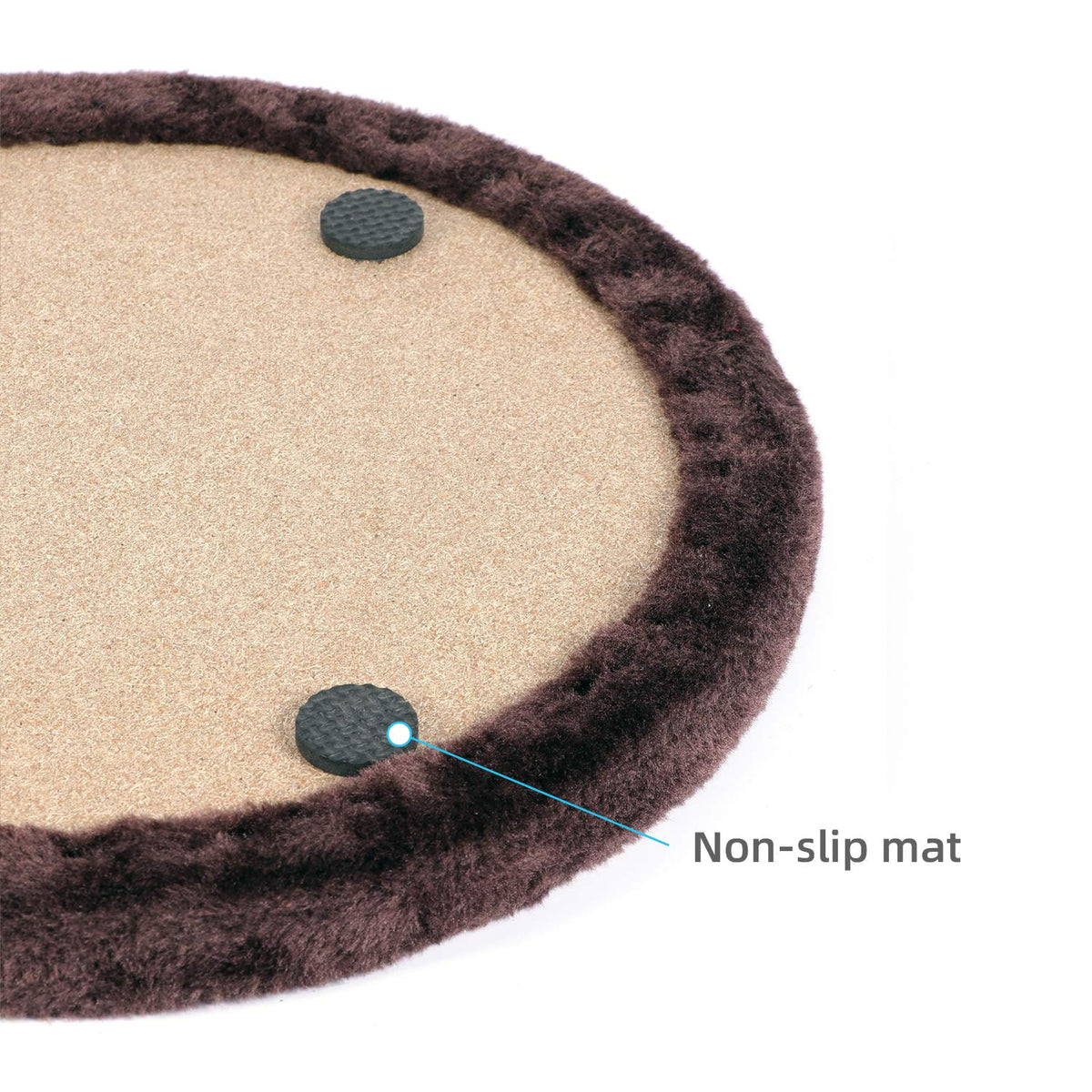 Happi N Pets Large Cat Self Groomer, Heavy Scratching Pad With Mouse Toy