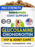 BARK&SPARK Advanced Calming Chews for Dogs - Hemp Chew + Melatonin - Anxiety Relief - Sleep Aid - Relaxing Treats - Stress Relief During Fireworks, Storms, Thunder, Barking
