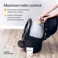 Litter-Robot 4 Supply Bundle by Whisker, Black - Automatic | Automatic, Self-Cleaning Cat Litter Box, Includes 3 OdorTrap Refills, 10 Liners, 30 Cleaner Wipes, & 2 Carbon Filters